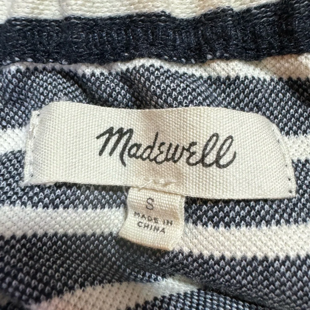 Madewell Mimi Stripe Off the Shoulder Minidress, Black and White Stripe, Size S - Picture 6 of 8
